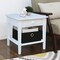 International Concepts Rectangle Spencer End Table, 24 W, 24 in L, 25 in H, Wood, White OT08-8E - alternate 9